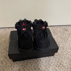 Jordan Black High-Top Sneakers with Textured Padding